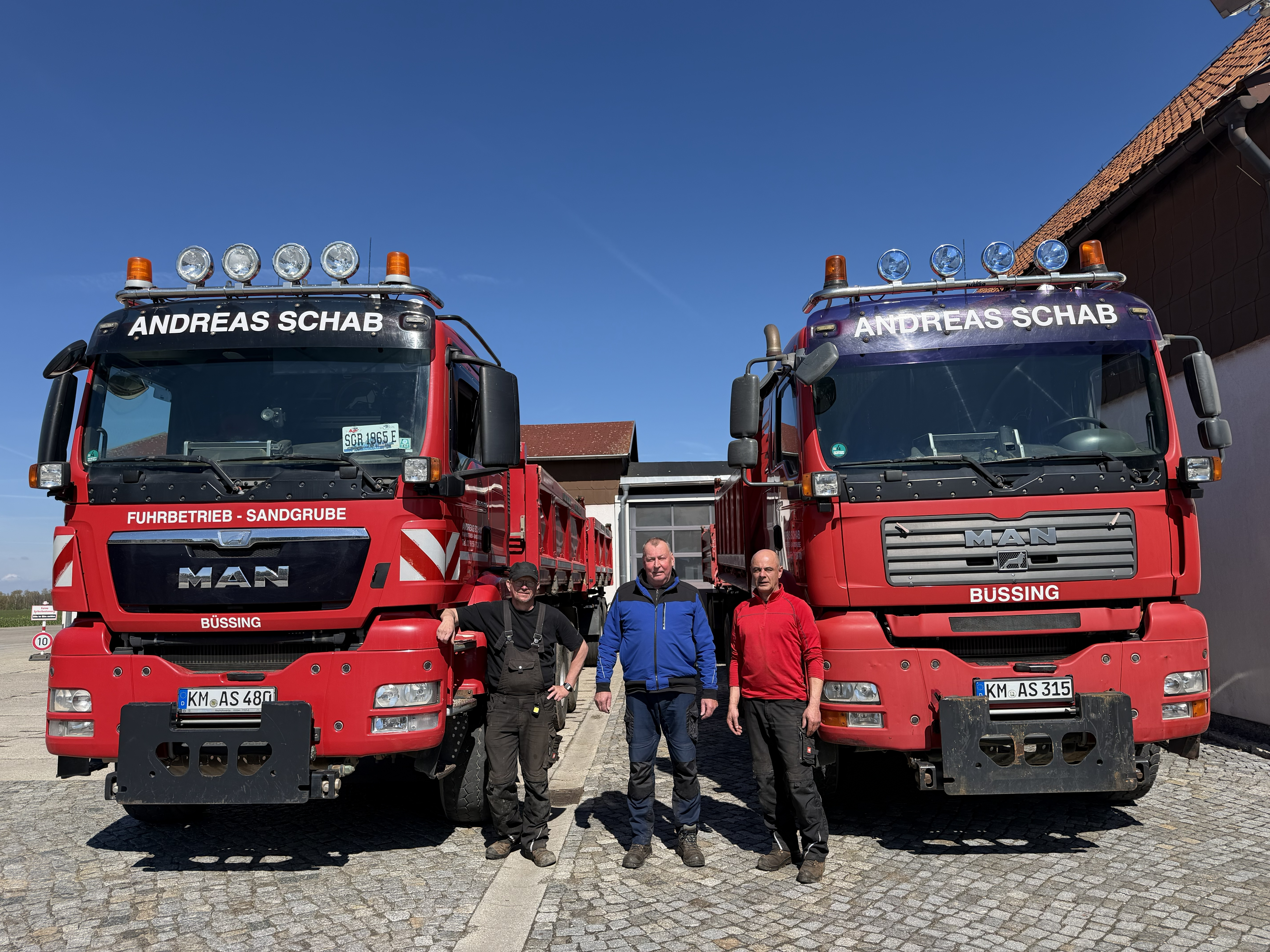 MAN LKW des Fuhrbetriebs Schab